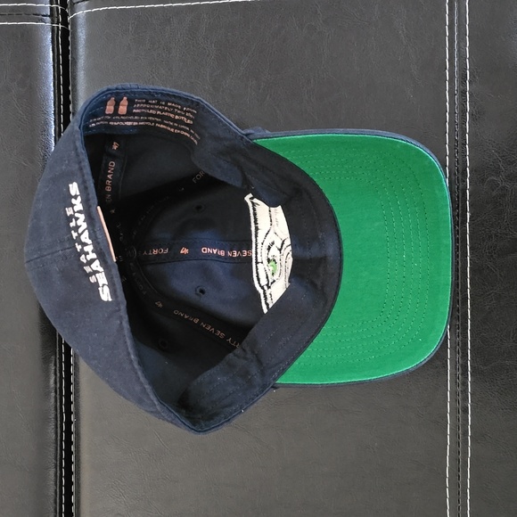 Men's Seattle Seahawks '47 College Navy Franchise Fitted Hat - Picture 4 of 9